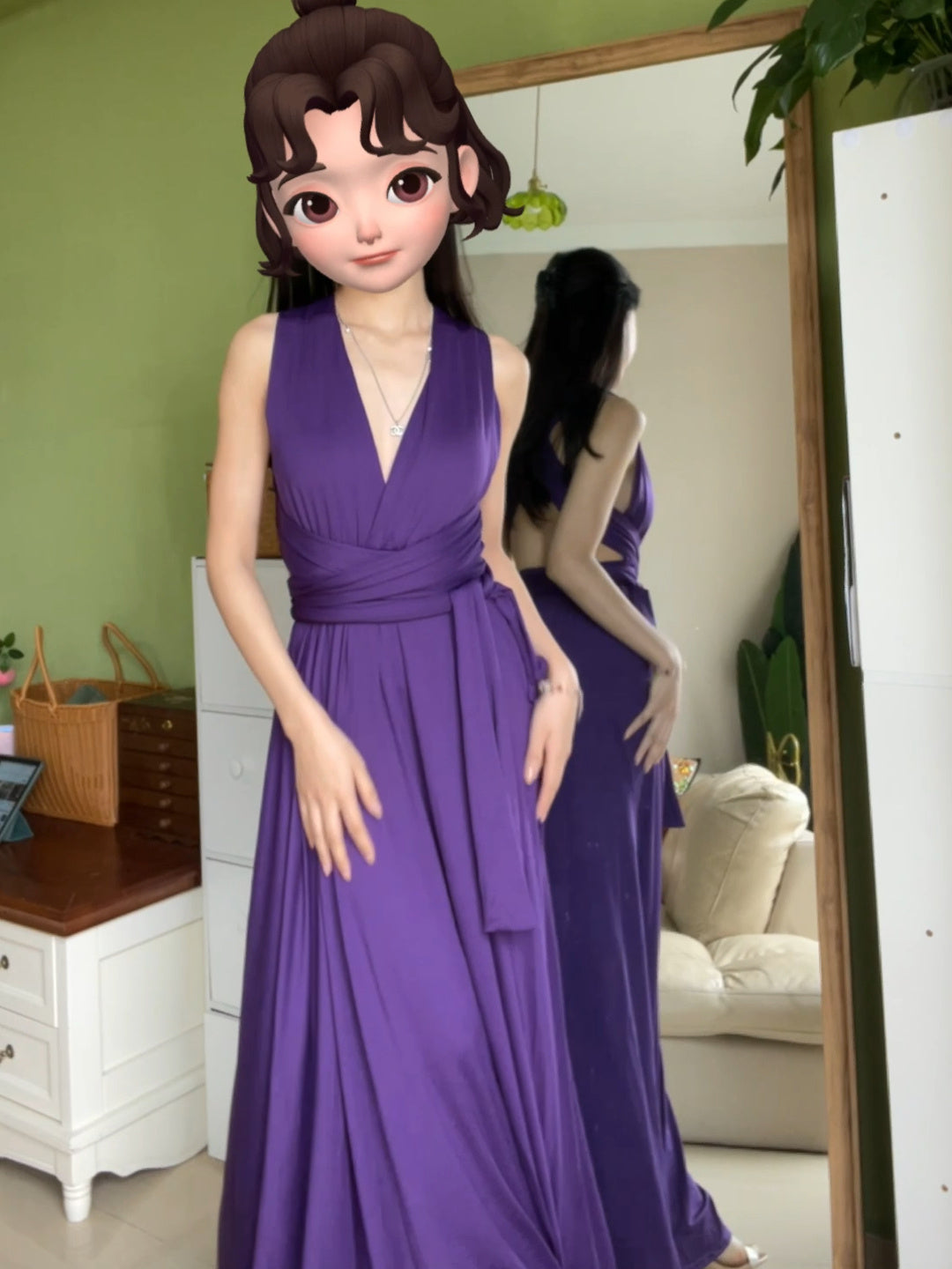 purple multiway bridesmaid dress