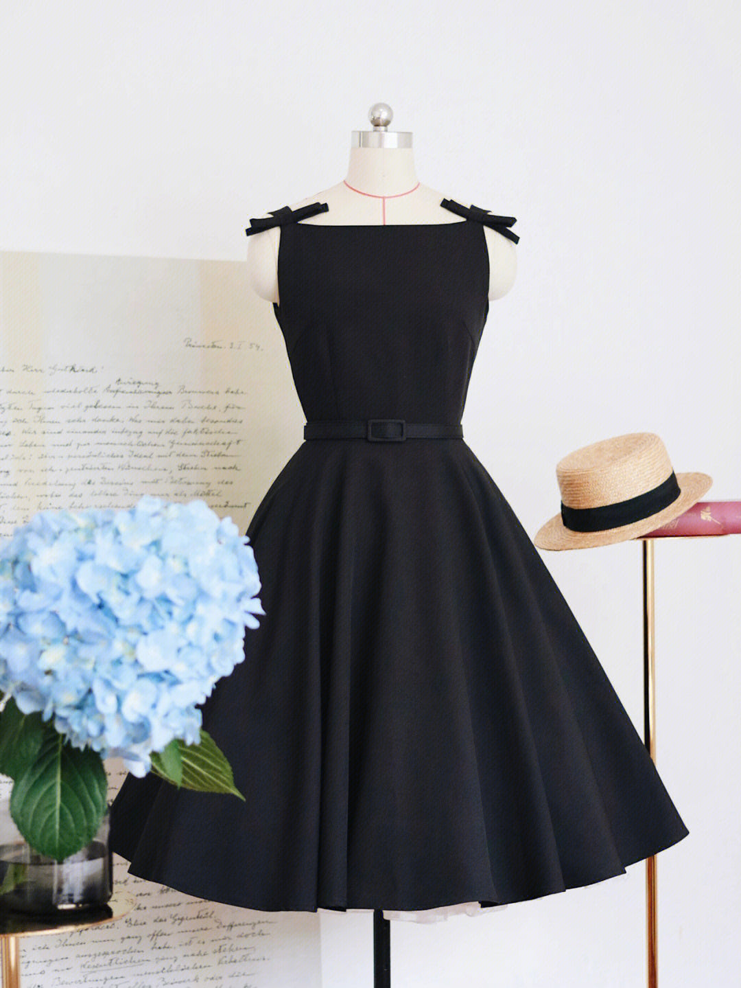 1950s Little Black Vintage Mrs. Maisel Dress