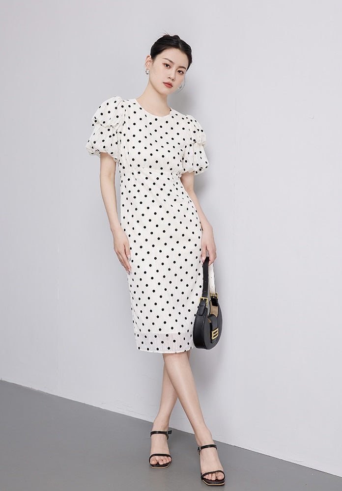 Polka dot hotsell sheath dress