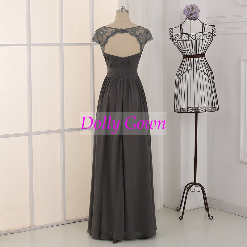 Slate Grey Bridesmaid Dresses