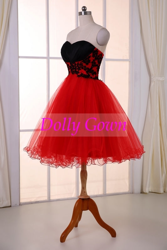 red short formal dresses