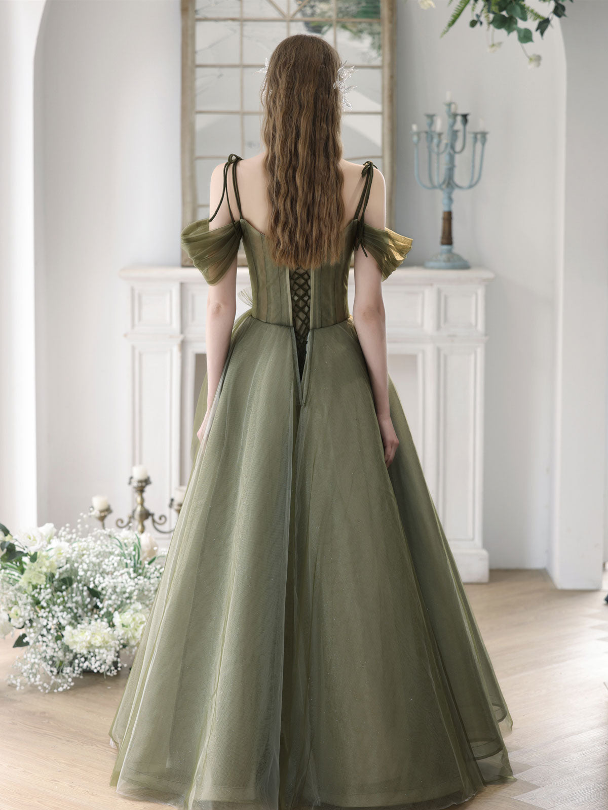 Sage Evening Gown