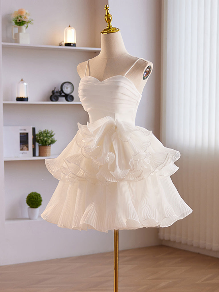 Short White Tulle Dress