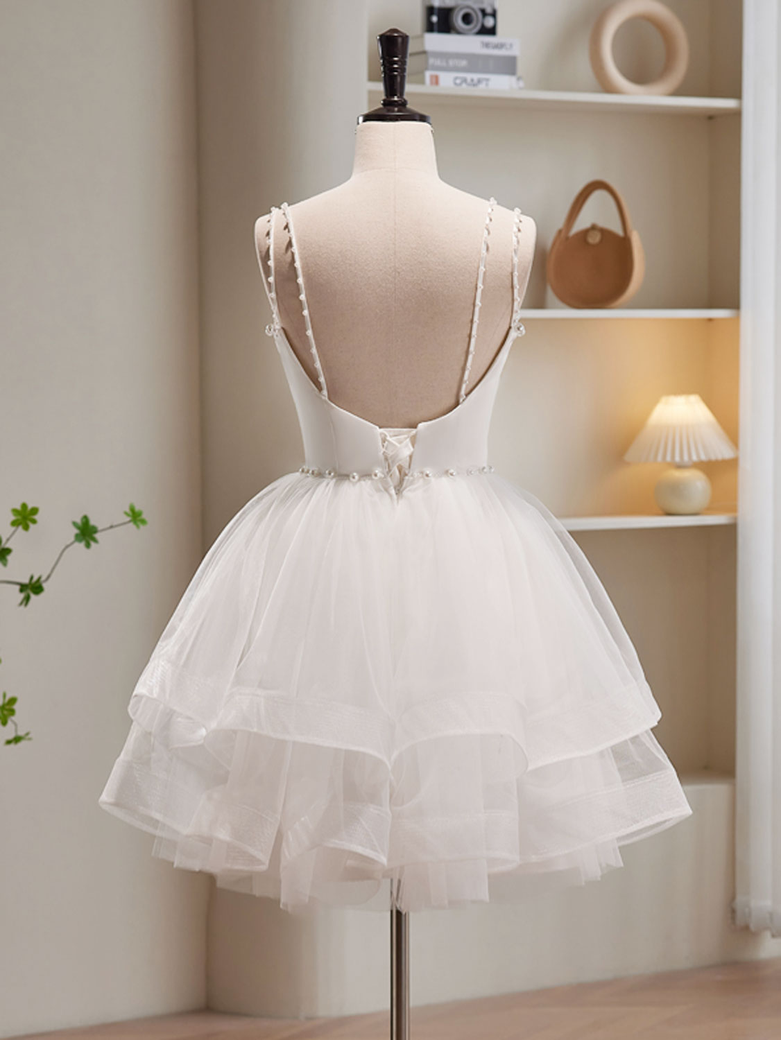 Short white outlet fluffy dress