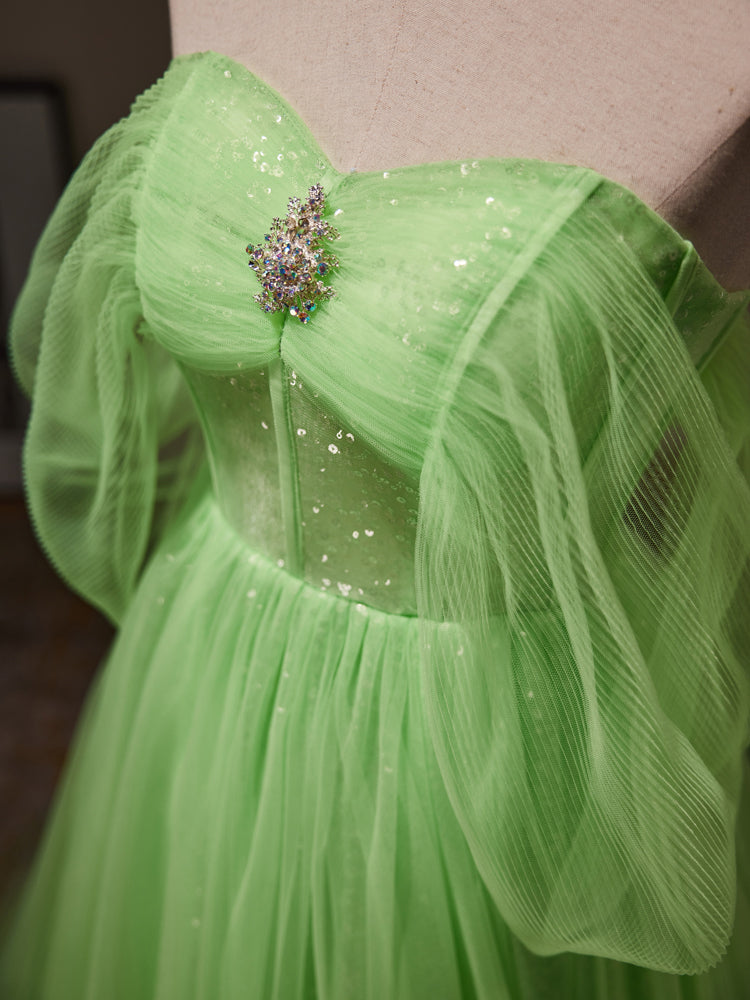 Lime Green Ball Gowns