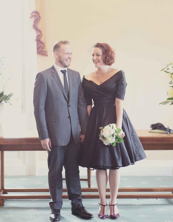 long black vintage bridesmaid dress