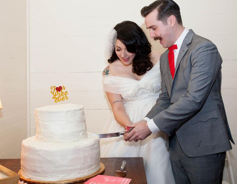 Breathtaking Off the Shoulder Organza 1950s Vintage Short Wedding Dress,20110228-Dolly Gown