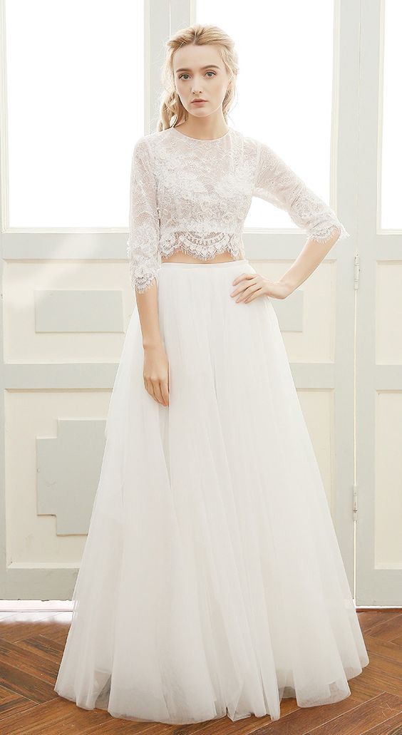 Midriff Wedding Dresses