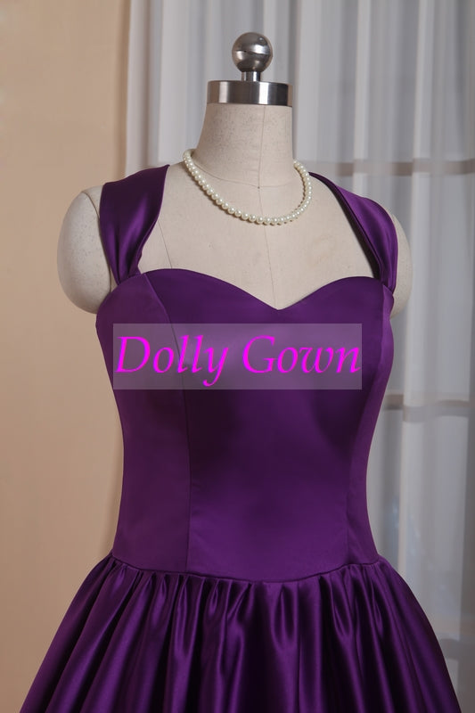 Vintage Style Bridesmaid Dresses Purple