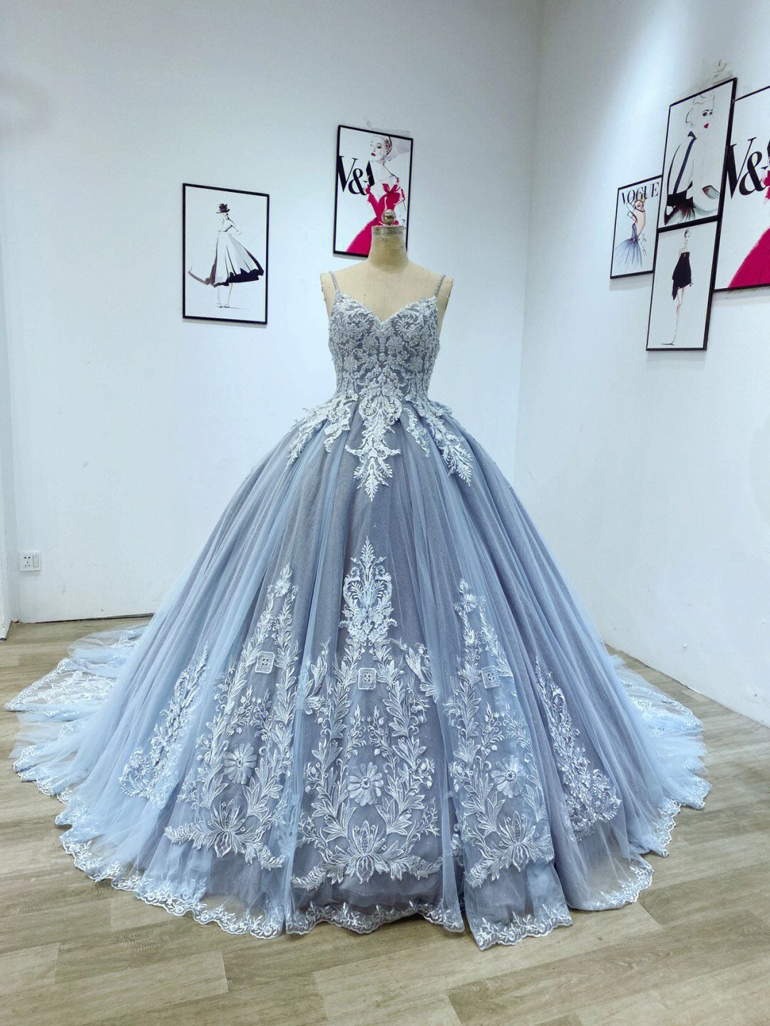 Blue puffy quinceanera dresses hotsell