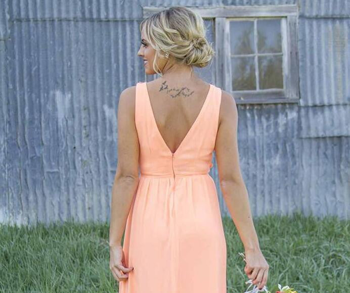 High low bridesmaid outlet dresses with cowboy boots