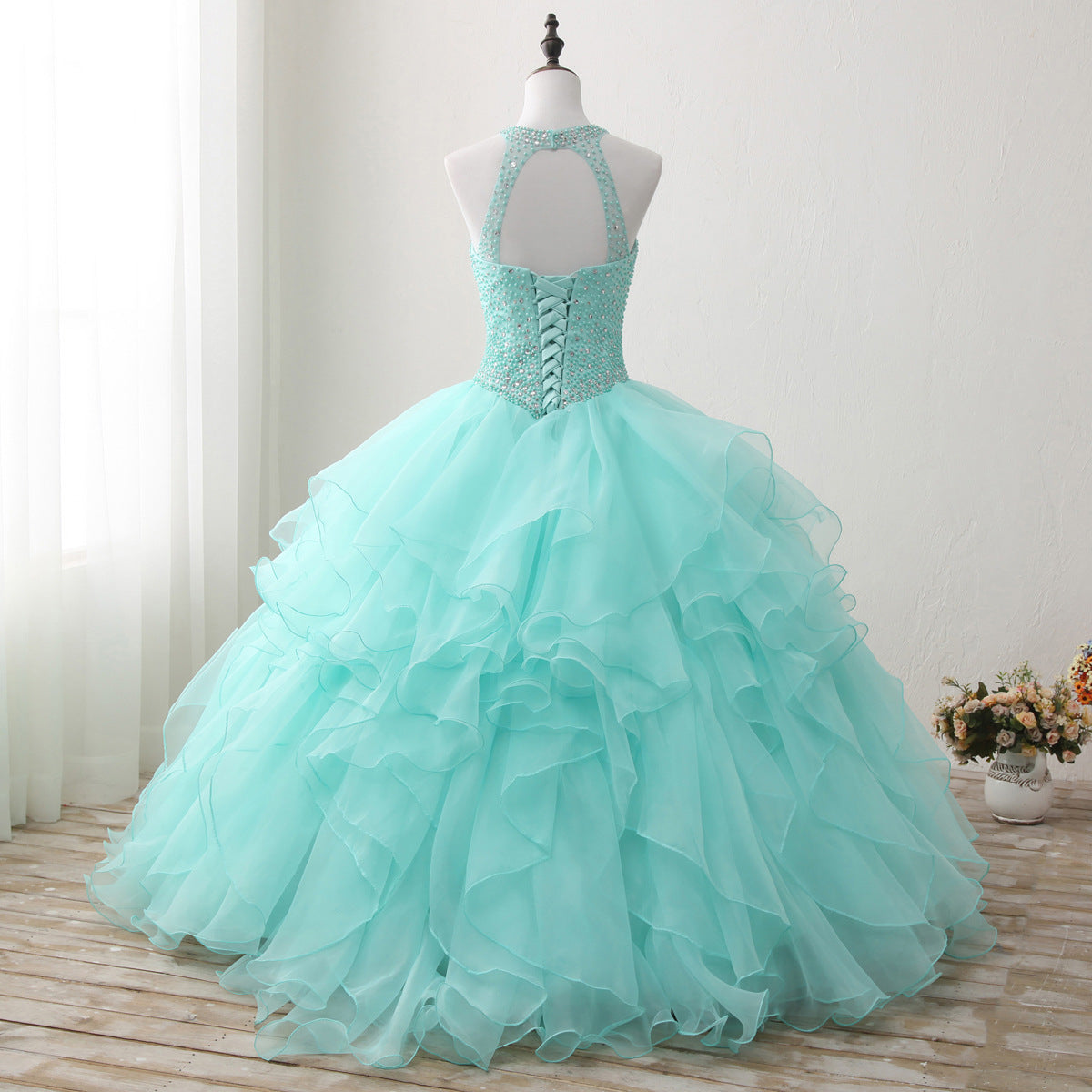 Mint Blue Quince Dresses