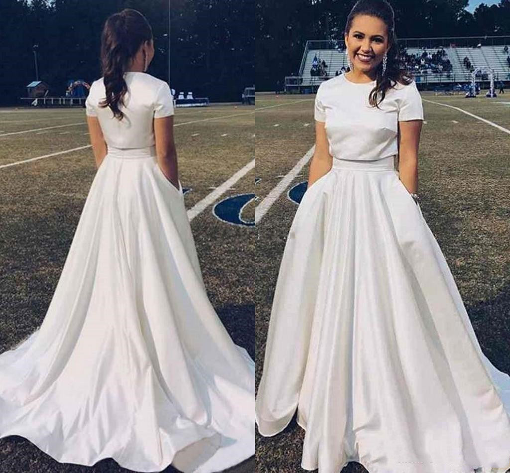 Amazing crop top wedding dresses – casual elegance and femininity