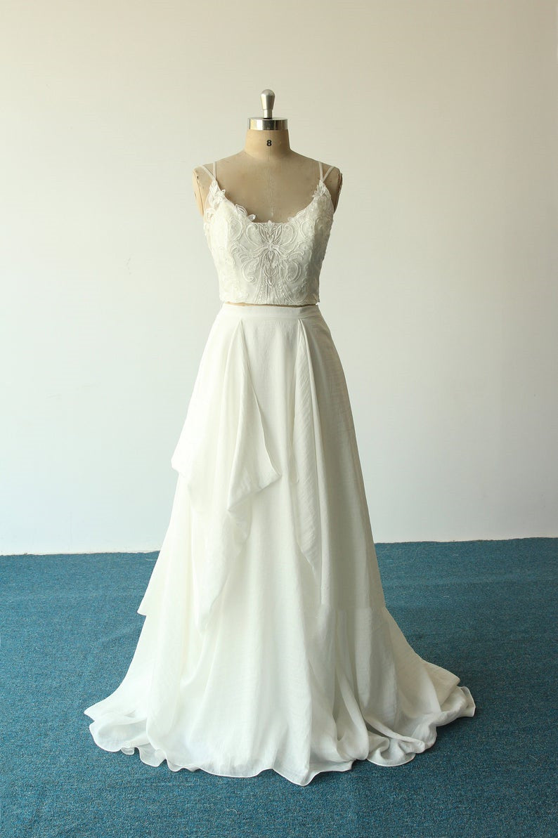 Crop Tops Wedding Dress Simple | Short Sheath Wedding Dresses - Sheath Top  Wedding - Aliexpress