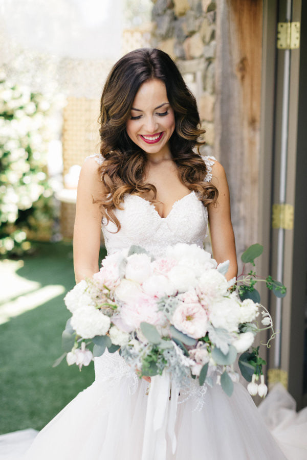 Backless Tulle Wedding Dress